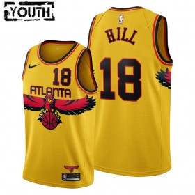 Barn Atlanta Hawks Tröja Solomon Hill 18 Nike 2021-22 City Edition Throwback 90s Swingman